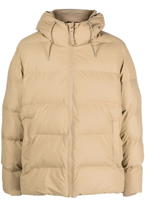 Rains Alta hooded padded jacket - Neutrals