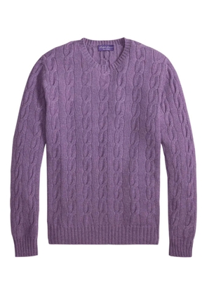 Ralph Lauren Purple Label cable-knit long-sleeve sweater
