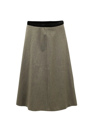 JOSEPH virgin-wool A-line midi skirt - Grey