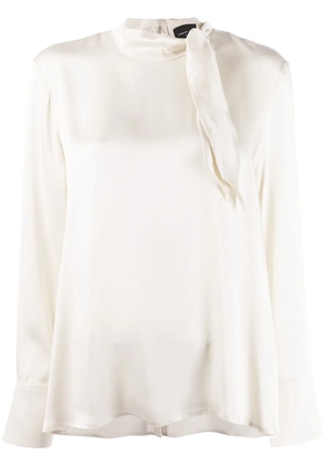 Roberto Collina neck-tied blouse - White