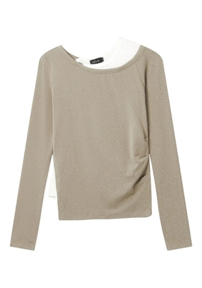 tout a coup layered long-sleeve T-shirt - Neutrals
