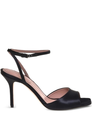 Alberta Ferretti 85mm satin sandals - Black