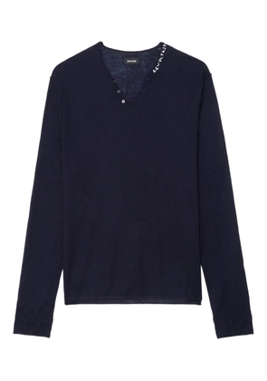 Zadig&Voltaire Monastir long-sleeve sweater - Blue
