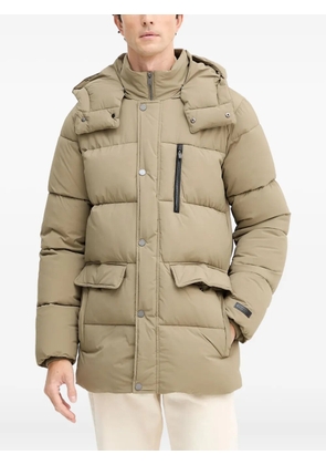Trussardi hooded puffer coat - Neutrals