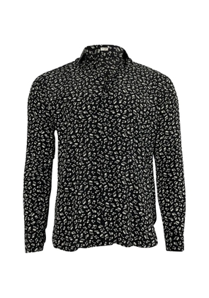 Saint Laurent Pre-Owned printed long-sleeve shirt - Black