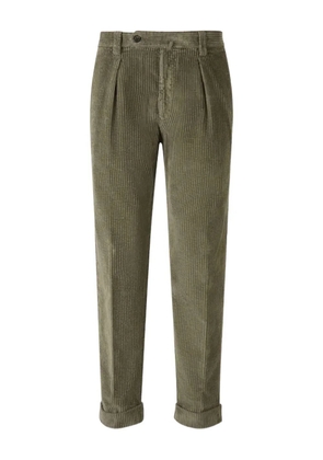 Berwich pleated corduroy trousers - Green