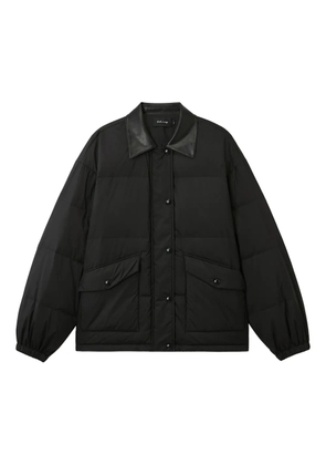 tout a coup padded collar jacket - Black