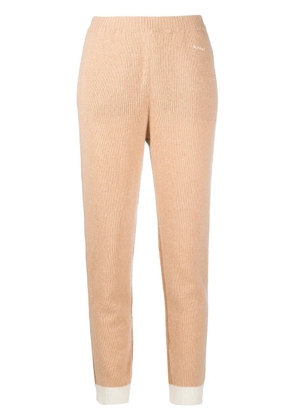 Marni ribbed-knit cashmere trousers - Neutrals