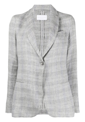 Fabiana Filippi checked single-breasted blazer - Grey