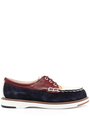 Tod's colour-block lace-up shoes - Blue