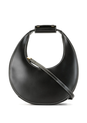 STAUD mini Moon leather shoulder bag - Black