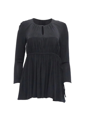 Co ruched-detail long-sleeve blouse - Black