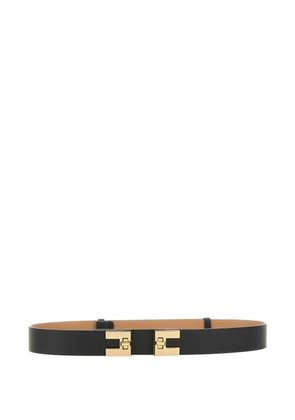 Elisabetta Franchi logo-buckle belt - Black