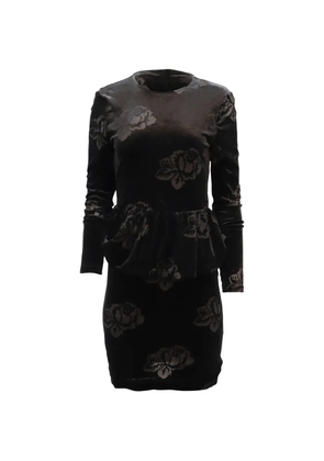 GANNI Bloomsbury floral mini dress - Black