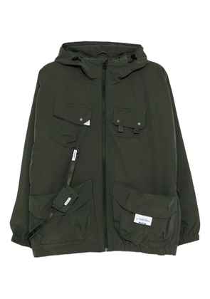 Musium Div. multi-pockets hooded jacket - Green