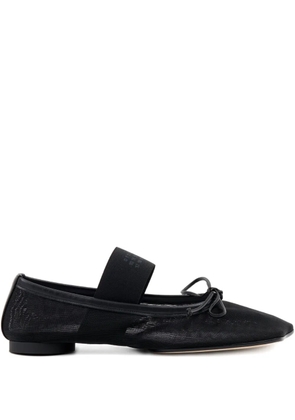 MM6 Maison Margiela mesh ballerina shoes - Black