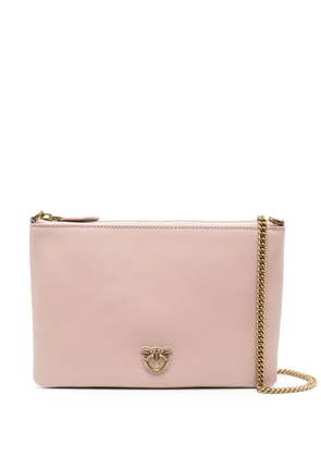 PINKO logo-plaque leather satchel bag