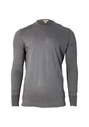 Burberry Pre-Owned elbow-patch long-sleeve T-shirt - Grey