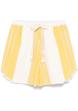 Forte Forte striped shorts - Neutrals