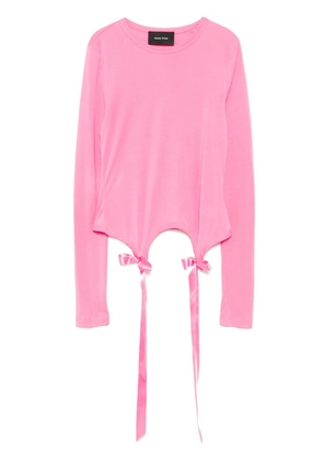 Simone Rocha long sleeves T-shirt - Pink
