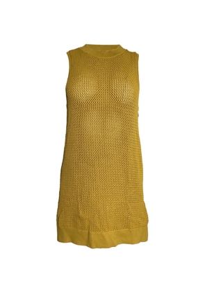 Jason Wu pointelle-knit top - Yellow
