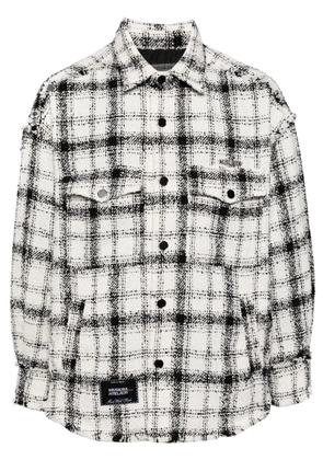 Musium Div. checked shirt jacket - White