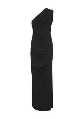 ROTATE BIRGER CHRISTENSEN draped one-shoulder maxi dress - Black
