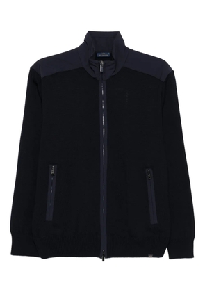 Paul & Shark zip-front wool cardigan - Black