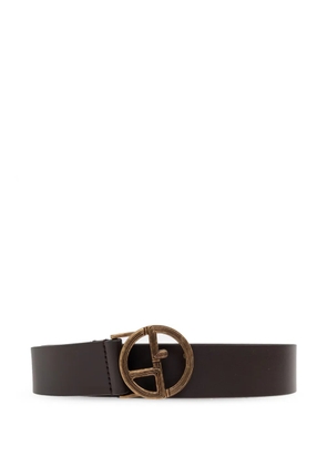 Giorgio Armani GA-logo leather belt - Brown