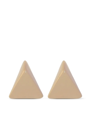 Federica Tosi triangular stud earrings - Gold