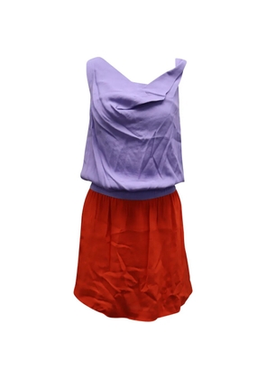 Diane Von Furstenberg Vintage colourblock mini dress - Purple