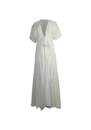 Reformation V-neck wrap dress - Neutrals