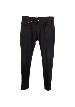 Saint Laurent Pre-Owned slim-fit cotton jeans - Black