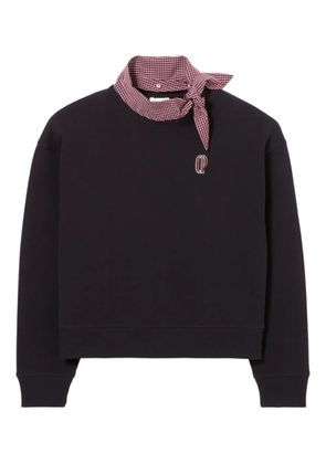 Claudie Pierlot embroidered-logo sweatshirt - Blue