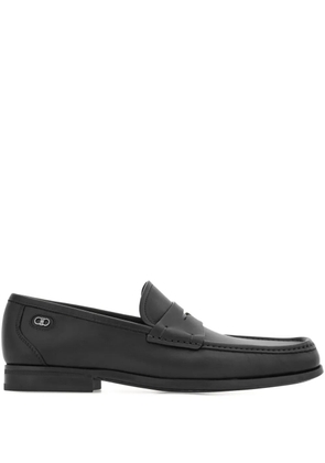 Ferragamo leather penny loafers - Black