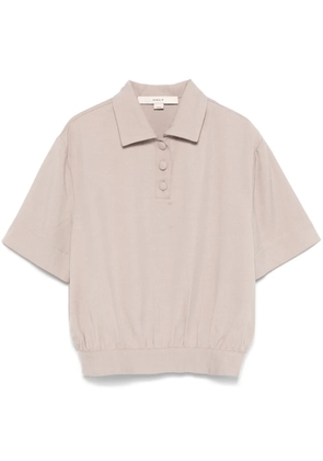 REMAIN tailored polo top - Grey