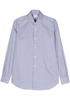 Mazzarelli long-sleeve cotton shirt - Blue
