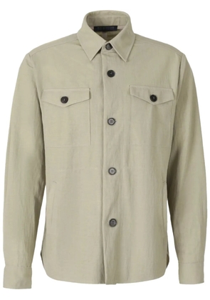 Harris Wharf London button-up overshirt - Green