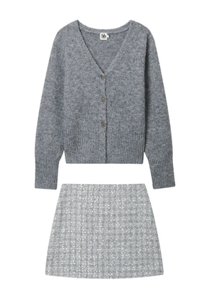 b+ab button skirt - Grey
