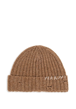 Marni virigin-wool beanie - Brown