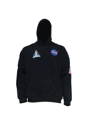 Balenciaga Pre-Owned appliquéd logo-print hoodie - Black