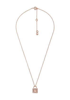 Michael Kors padlock crystal necklace - Gold