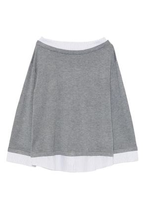 tout a coup layered top - Grey