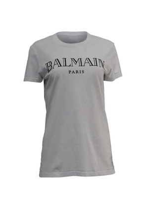 Balmain Pre-Owned logo-print cotton T-shirt - White