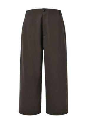 Amomento wool wide-leg trousers - Brown