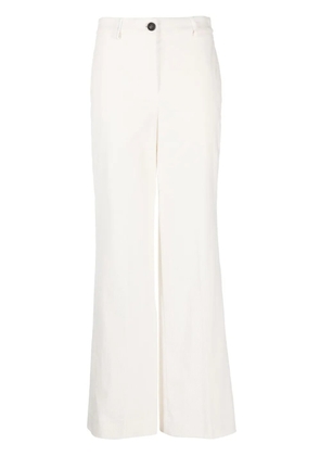 Lorena Antoniazzi corduroy high-waist wide-leg trousers - White
