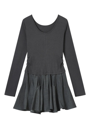 b+ab long-sleeve ruffled dress - Grey