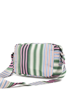 Stine Goya small striped crossbody bag - Green