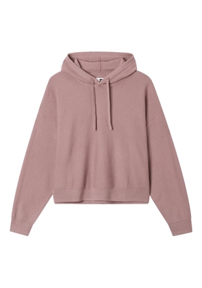 izzue drawstring hooded sweatshirt - Pink