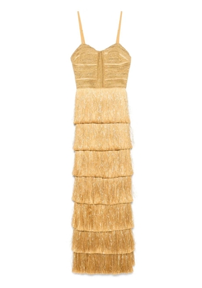 PatBO Pampas gown - Gold